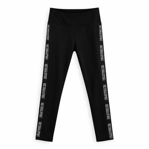 Victoria's Secret Sport Knockout Leggings Medium Black Logo Tape Regular VS
